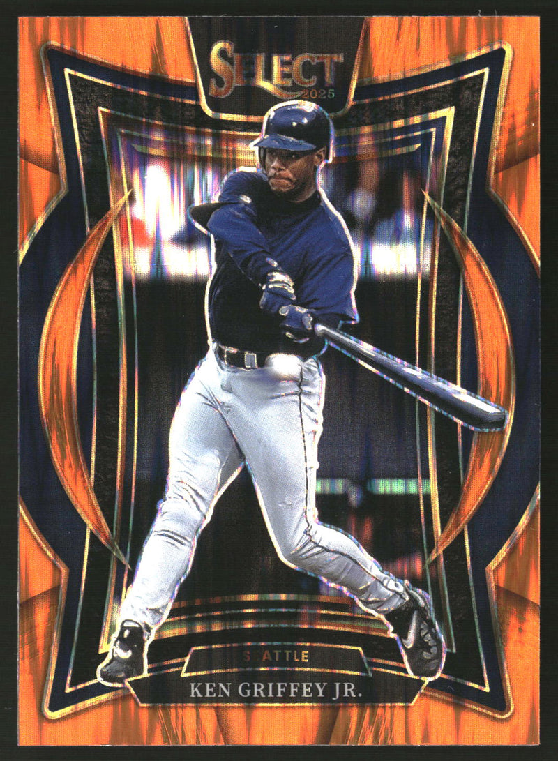 Ken Griffey Jr. 2025 Panini Select #33 Orange Flash Prizms
