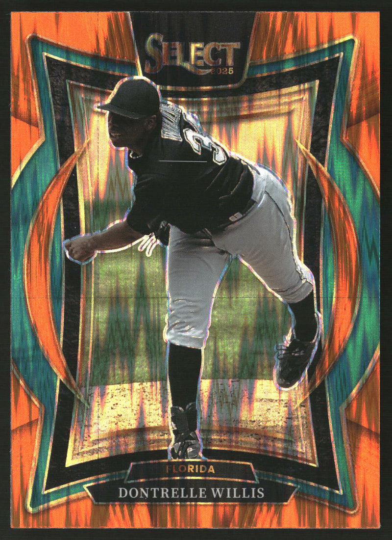 Dontrelle Willis 2025 Panini Select #18 Orange Flash Prizms