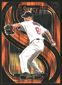 Bronson Arroyo 2025 Panini Select #103 Orange Flash Prizms