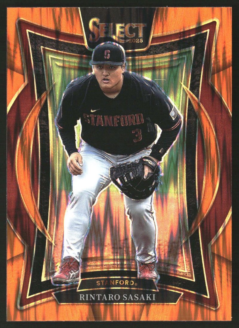 Rintaro Sasaki 2025 Panini Select #64 Orange Flash Prizms