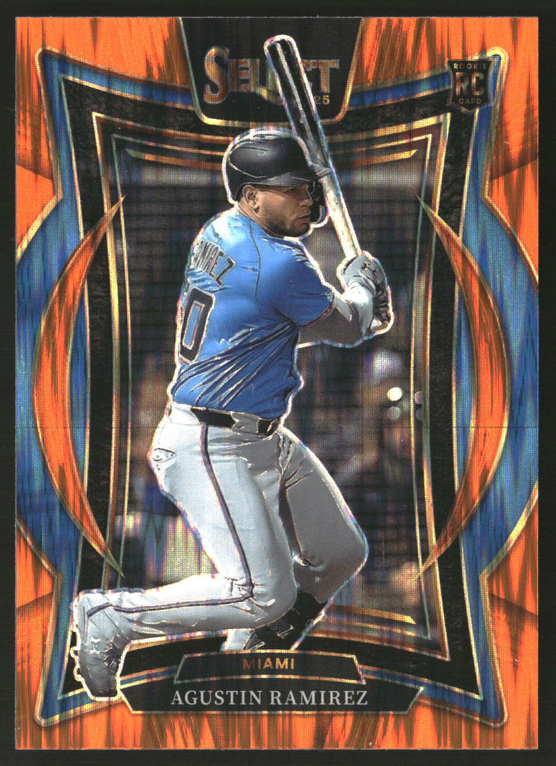 Agustin Ramirez 2025 Panini Select #5 Orange Flash Prizms
