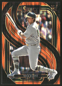 Nick Kurtz 2025 Panini Select #102 Orange Flash Prizms