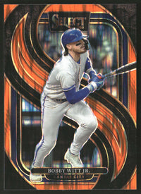 Bobby Witt Jr. 2025 Panini Select #105 Orange Flash Prizms