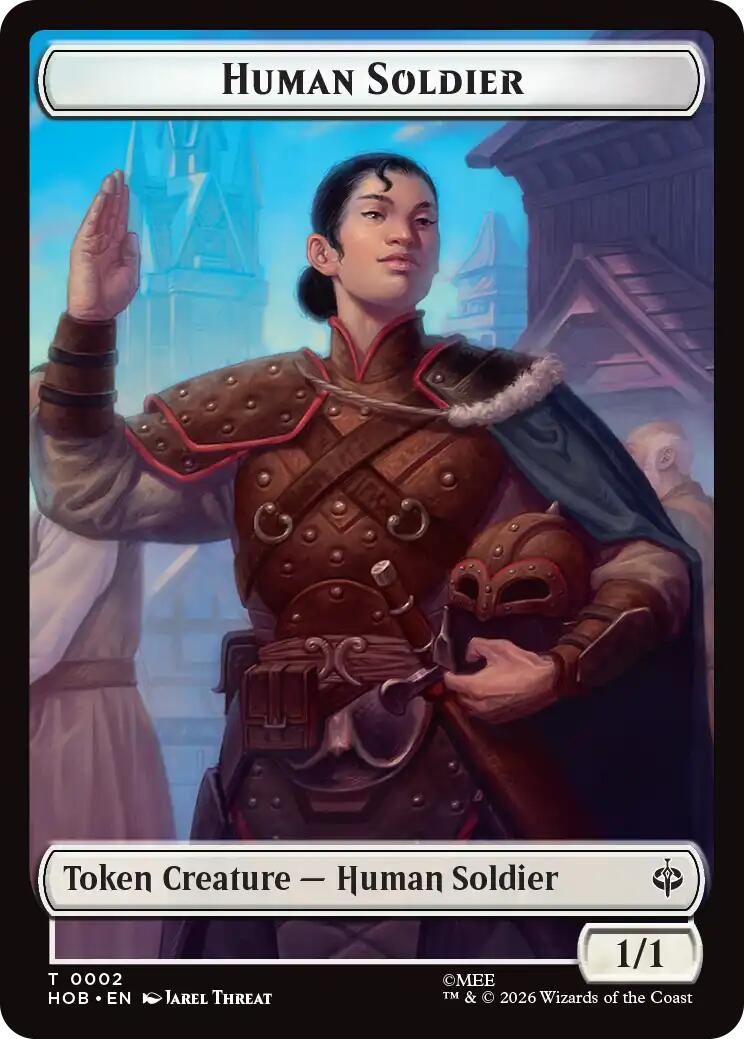 Human Soldier // On An Adventure Double-Sided Token [The Hobbit Tokens]