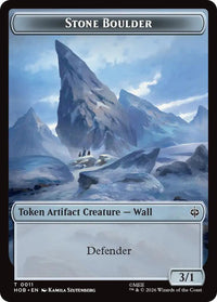 Stone Boulder // Dragon Double-Sided Token [The Hobbit Tokens]