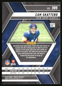 Cam Skattebo 2025 Panini Mosaic #305 RC
