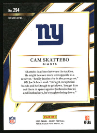 Cam Skattebo 2025 Panini Select #294