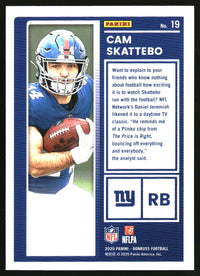 Cam Skattebo 2025 Donruss #19 The Rookies