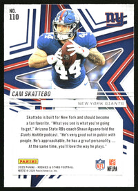Cam Skattebo 2025 Panini Rookies & Stars #110 Green RC