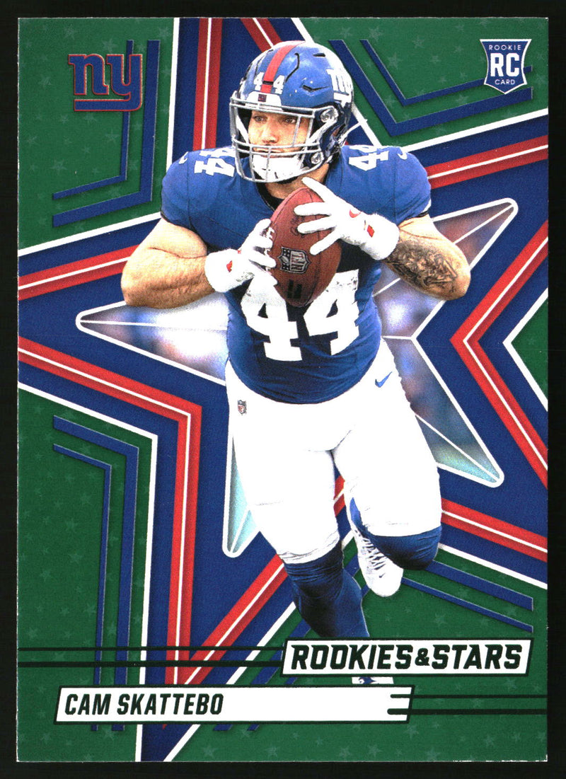 Cam Skattebo 2025 Panini Rookies & Stars #110 Green RC