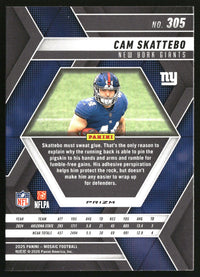 Cam Skattebo 2025 Panini Mosaic #305 Mosaic RC
