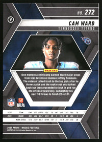 Cam Ward 2025 Panini Mosaic #272 RC