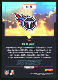 Cam Ward 2025 Panini Rookies & Stars #29 Airborne Silver