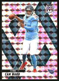 Cam Ward 2025 Panini Mosaic #382 Mosaic Camo Pink RC