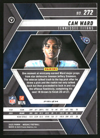 Cam Ward 2025 Panini Mosaic #272 Mosaic Camo Pink RC