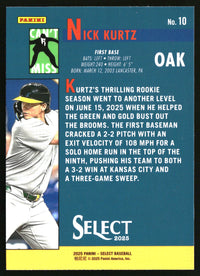 Nick Kurtz 2025 Panini Select #10 Can't Miss