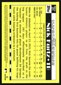 Nick Kurtz 2025 Topps Chrome Update #90CU-21 1990 35th Anniversary