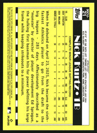 Nick Kurtz 2025 Topps Chrome Update #90CU-21 1990 35th Anniversary