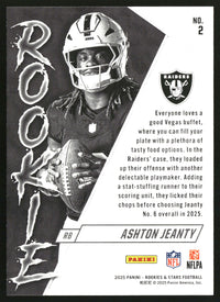 Ashton Jeanty 2025 Panini Rookies & Stars #2 Rookie Exclusive
