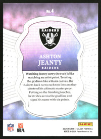 Ashton Jeanty 2025 Panini Select #4 Select Certified Rookies RC