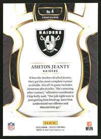 Ashton Jeanty 2025 Panini Select #4 RC