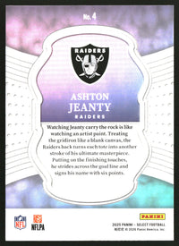 Ashton Jeanty 2025 Panini Select #4 Select Certified Rookies RC