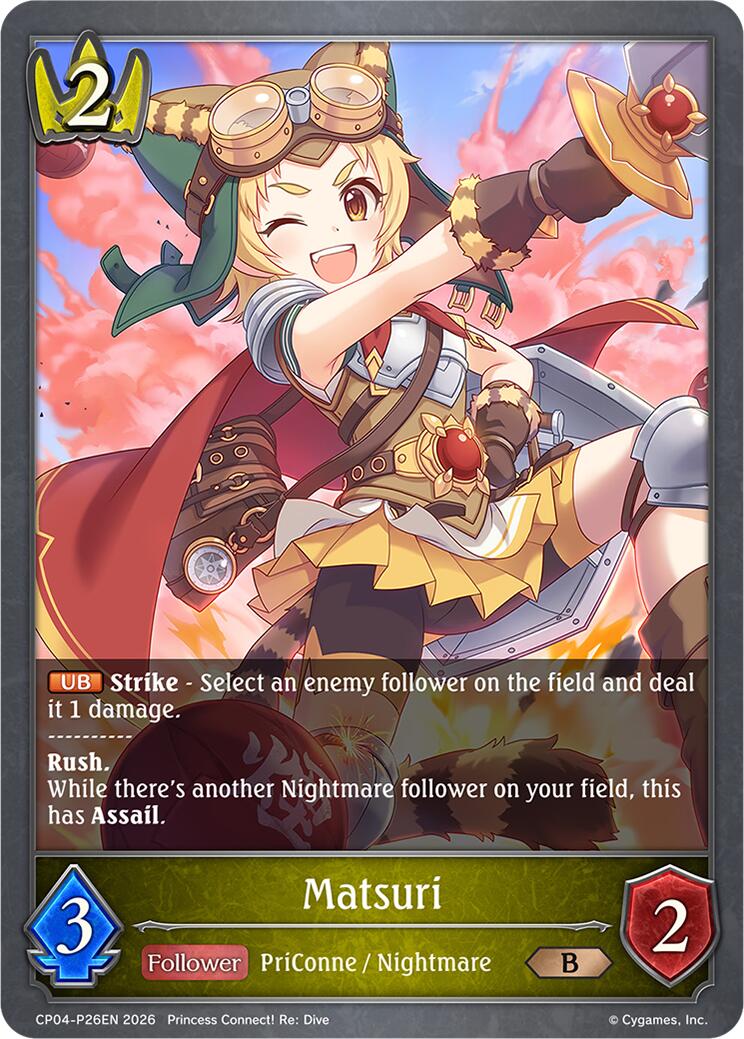 Matsuri - P26EN (Foil) (CP04-P26EN) [Princess Connect! Re: Dive]