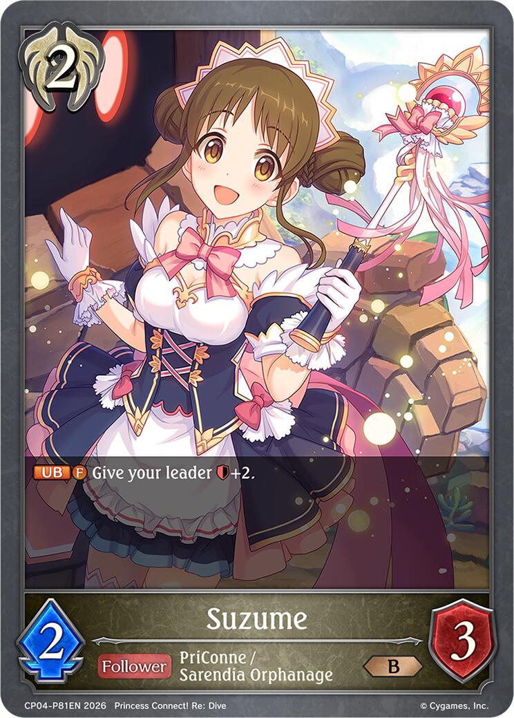 Suzume - P81EN (Foil) (CP04-P81EN) [Princess Connect! Re: Dive]
