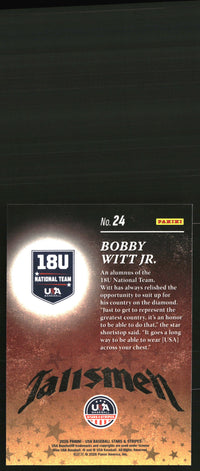 Bobby Witt Jr. 2026 Panini Stars & Stripes Prizm USA Baseball #24 Talisman