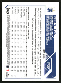 Bobby Witt Jr. 2023 Topps #7 Oversized Super Box Toppers