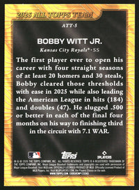 Bobby Witt Jr. 2026 Topps #ATT-5 2025 All Topps Team