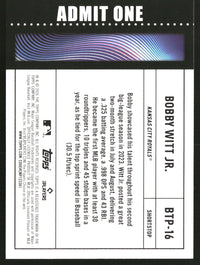 Bobby Witt Jr. 2026 Topps #BTP-16 Big Ticket Players