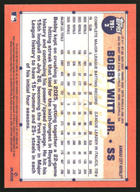 Bobby Witt Jr. 2026 Topps #T91-3 1991 35th Anniversary (Series One)