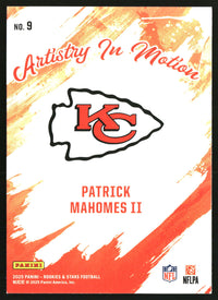 Patrick Mahomes II 2025 Panini Rookies & Stars #9 Artistry in Motion