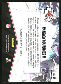 Patrick Mahomes II 2025 Panini Prizm #8 Prizm Break Green