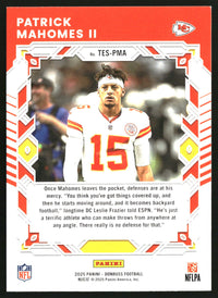 Patrick Mahomes II 2025 Donruss #TES-PMA Elite Series