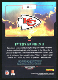 Patrick Mahomes II 2025 Panini Rookies & Stars #1 Airborne Silver