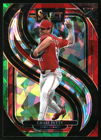 Chase Petty 2025 Panini Select #184 Red and Green Ice Prizms