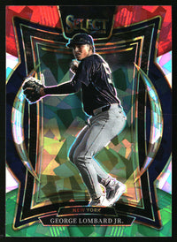 George Lombard Jr. 2025 Panini Select #74 Red and Green Ice Prizms