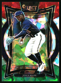 Jesus Made 2025 Panini Select #20 Red and Green Ice Prizms