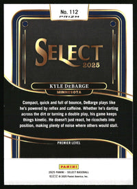 Kyle DeBarge 2025 Panini Select #112 Red and Green Ice Prizms