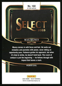 Max Muncy 2025 Panini Select #160 Red and Green Ice Prizms