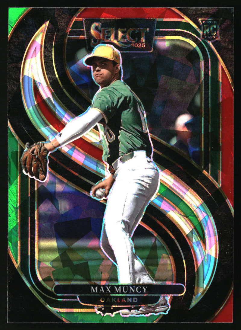 Max Muncy 2025 Panini Select #160 Red and Green Ice Prizms