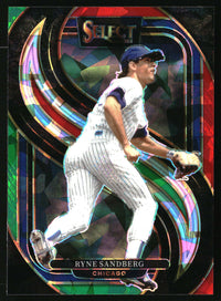 Ryne Sandberg 2025 Panini Select #194 Red and Green Ice Prizms