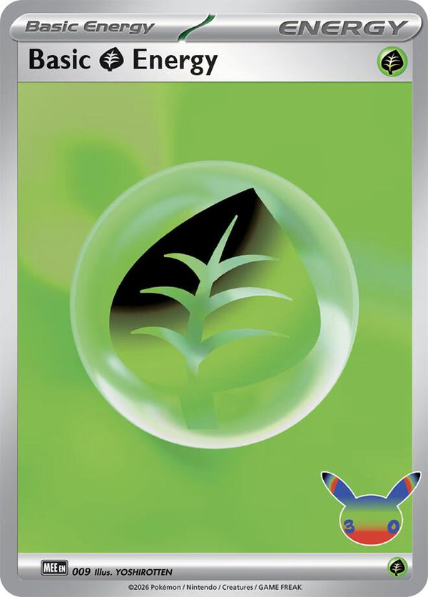 Basic Grass Energy (009) (30th Celebration) [Mega Evolution Energies]