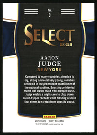 Aaron Judge 2025 Panini Select #9 Global Icons