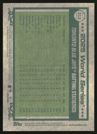 World Series WSHL 2026 Topps Heritage #312 Chrome Pink Sparkle Refractors