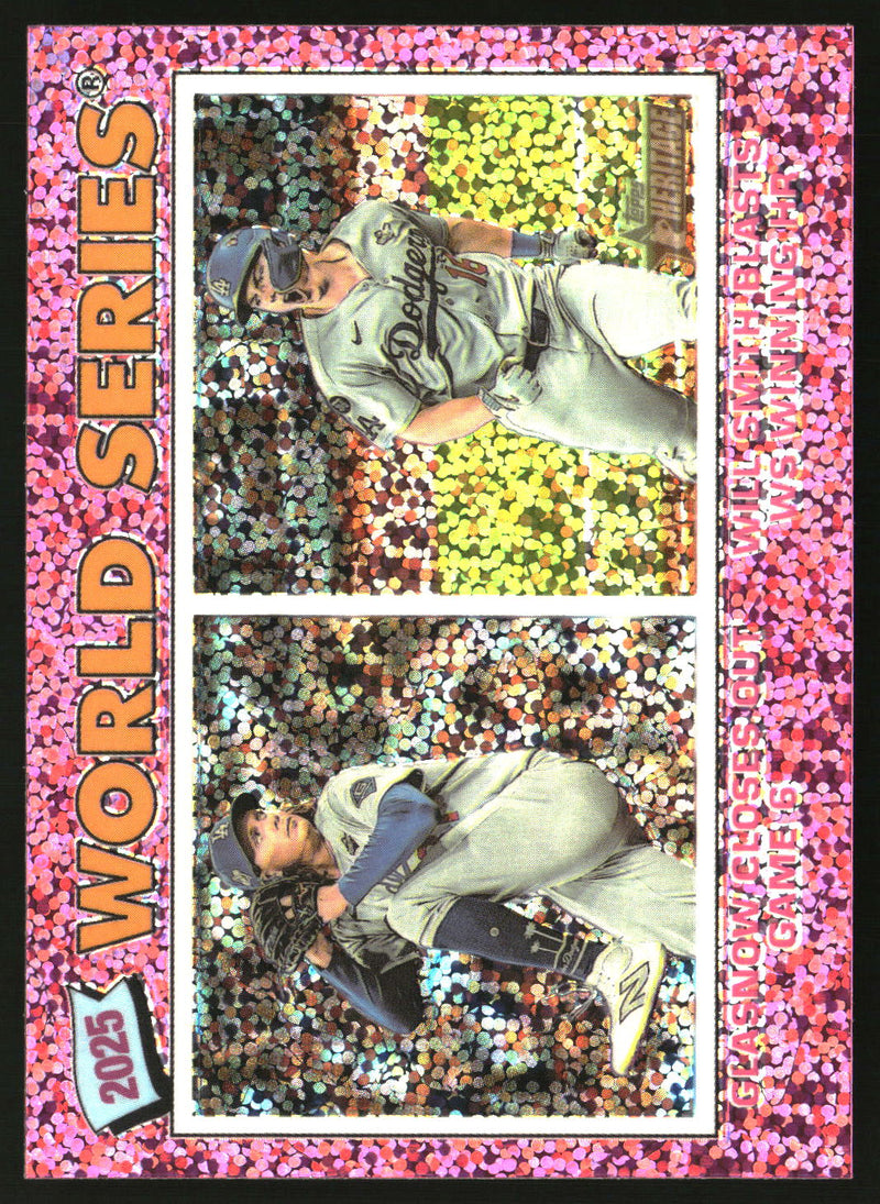 World Series WSHL 2026 Topps Heritage #312 Chrome Pink Sparkle Refractors