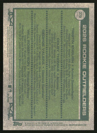 2026 Rookie Outfielders 2026 Topps Heritage #379 Chrome Pink Sparkle Refractors