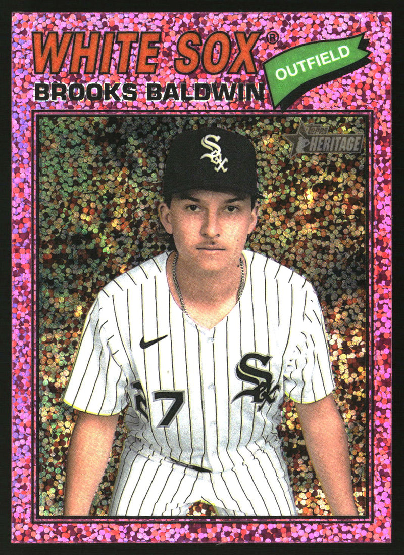 Brooks Baldwin 2026 Topps Heritage #274 Chrome Pink Sparkle Refractors